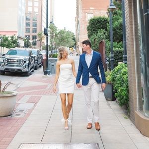 Bridal - Strapless Mini with Bow